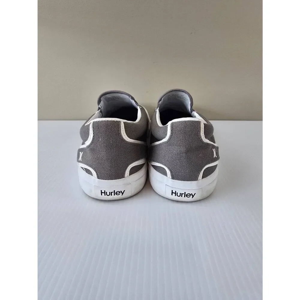 Mens Hurley Arlo Slip Ons Sz 13 Gray